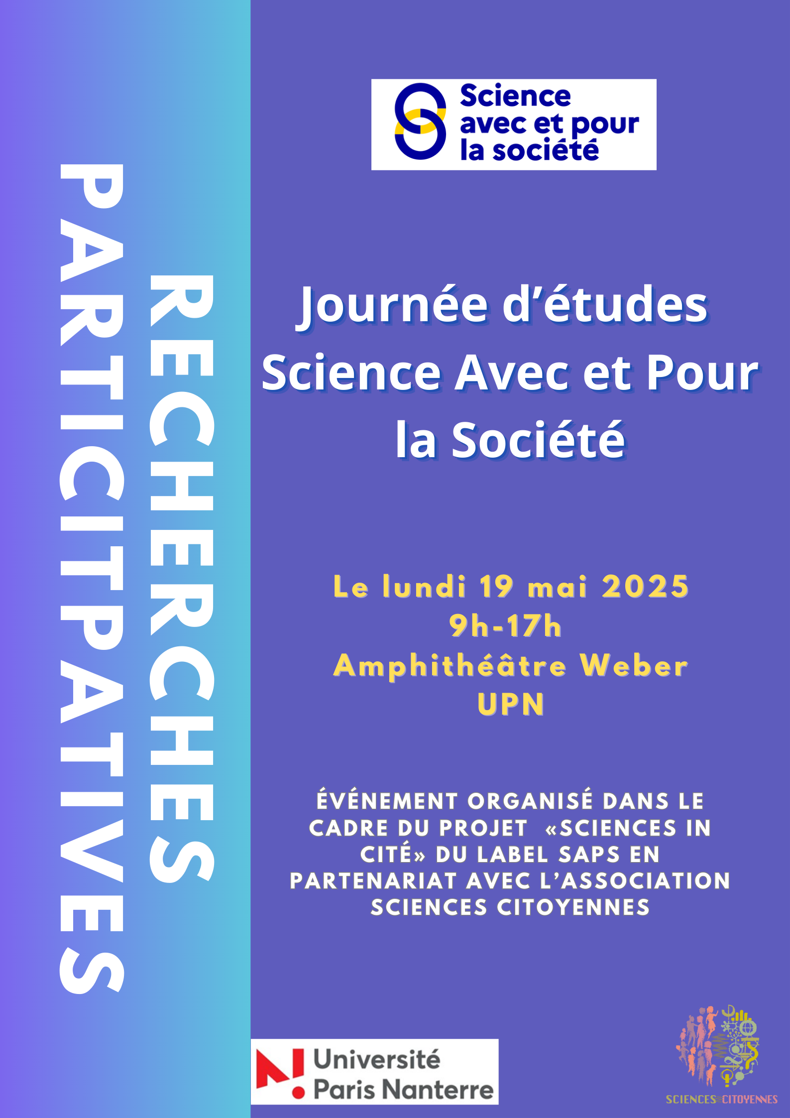 Affiche Journée d'études SAPS